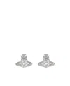 Vivienne Westwood Ariella Embellished Earrings In Gray