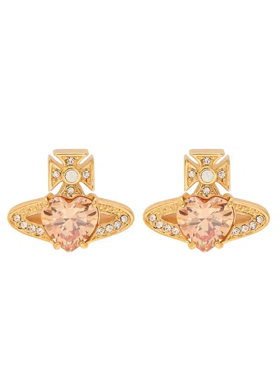Vivienne Westwood Ariella Orb Crystal-embellished Stud Earrings In Gold