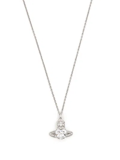 Vivienne Westwood Ariella Pendant Necklace Woman Platinum In Metallic