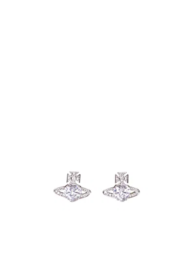 Vivienne Westwood Ariella Platinum Earrings