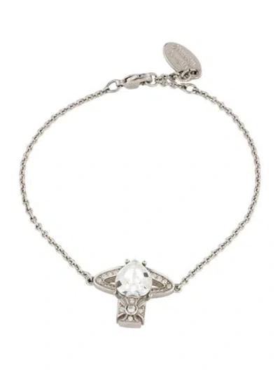 Pre-owned Vivienne Westwood Arielle Station Bracelet, 6.75" In Multicolor