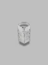 Vivienne Westwood Armor Shaped Ring In Gray