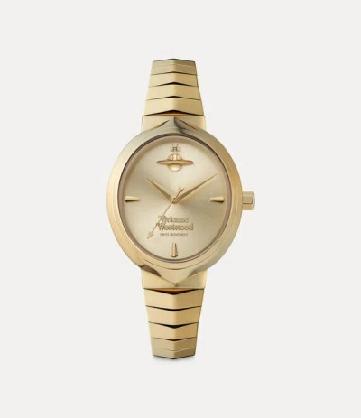 Vivienne Westwood Armour Watch Stainless Steel Women In Gold