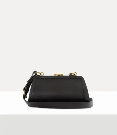 Vivienne Westwood Ascot Frame Bag Aniline Leather Black