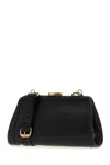 Vivienne Westwood 'ascot' Black Shoulder Bag With Removable Shoulder Strap And Buckle Detail In Leather Woman In Black