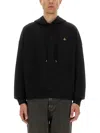 Vivienne Westwood Black Cotton Hoodie In Black