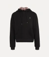 Vivienne Westwood Ashton Hoodie Medium Cotton Felpa -black-red-check Xxl Men In Black