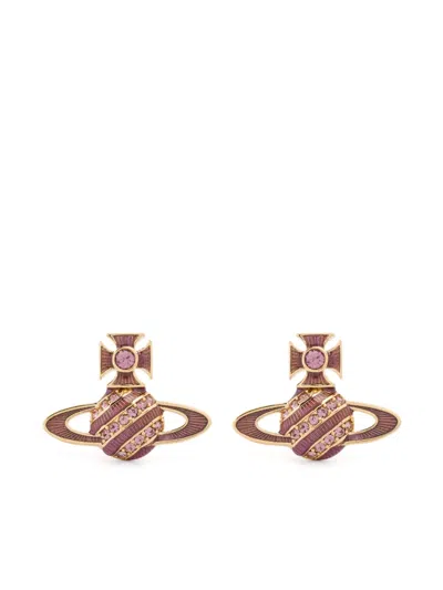 Vivienne Westwood Assita Bas Relief Earrings In Gold
