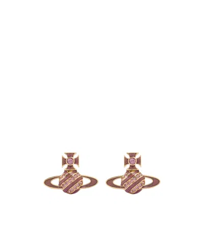 Vivienne Westwood Assita Bas Relief Earrings In Gold