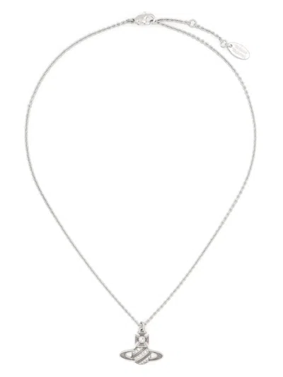 Vivienne Westwood Assita Bas Relief Necklace In Silver