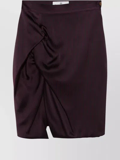 Vivienne Westwood Side Panther Mini Skirt In Grey