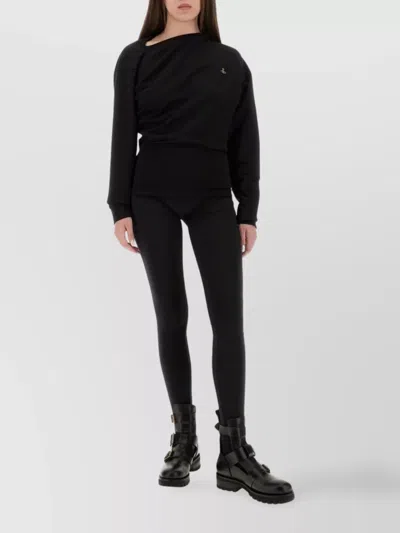 Vivienne Westwood Asymmetric Design Knitwear With Ribbed Finish