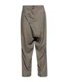Vivienne Westwood Asymmetric Fastened Straight Leg Trousers In Green