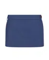 Vivienne Westwood Navy Foam Tailored Miniskirt In Blue
