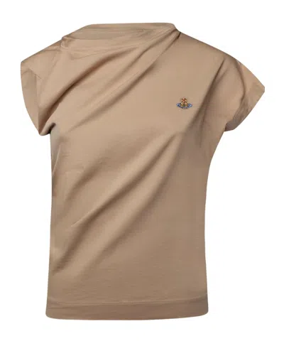 Vivienne Westwood Asymmetric Short-sleeved T-shirt In Neutral
