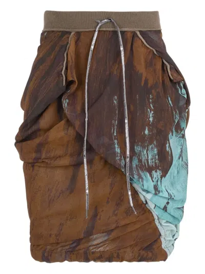 Vivienne Westwood Asymmetric Skirt In Brown