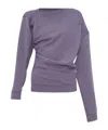 Vivienne Westwood Asymmetric Sweatshirt In Gray