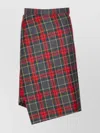 Vivienne Westwood Asymmetric Tartan Midi Skirt In Multi
