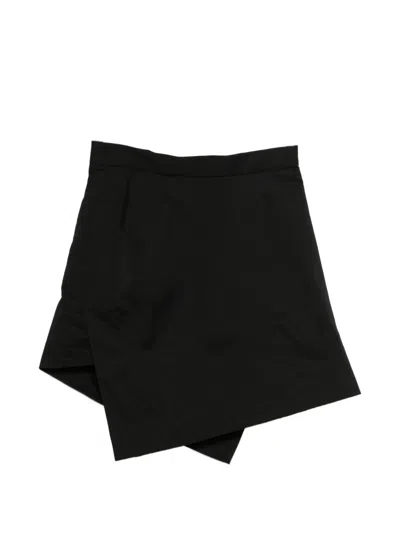 Vivienne Westwood Asymmetrical Hem Black Mini Skirt With Fitted Waistband