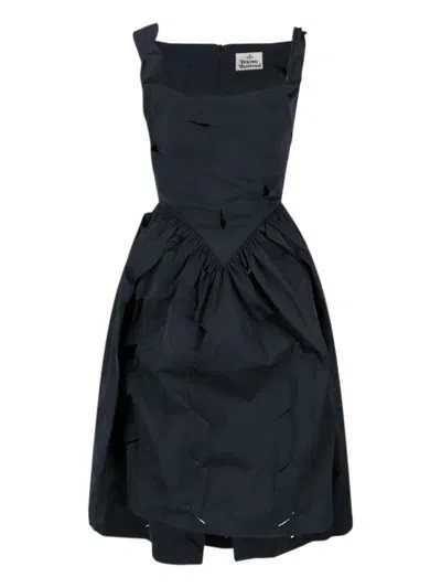 VIVIENNE WESTWOOD ASYMMETRICAL MIDI DRESS