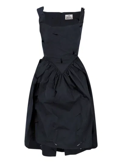 VIVIENNE WESTWOOD ASYMMETRICAL MIDI DRESS