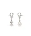 Vivienne Westwood Claude Drop Earrings In White