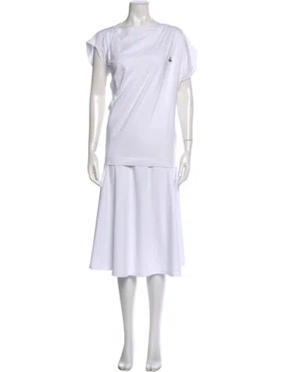 Pre-owned Vivienne Westwood Asymmetrical Short Sleeve T-shirt In White