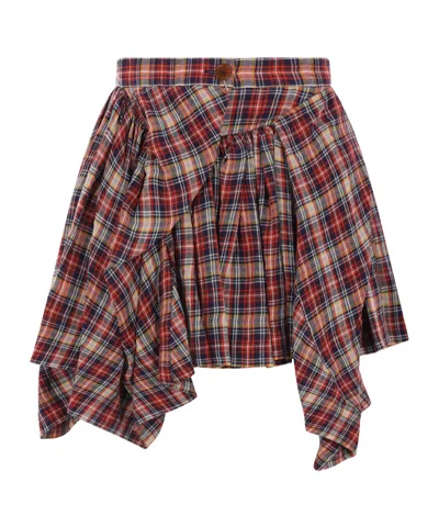 VIVIENNE WESTWOOD VIVIENNE WESTWOOD CHECKED NYMPH MINI SKIRT