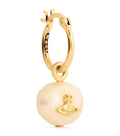 Vivienne Westwood Azul Single Hoop Earring In Gold