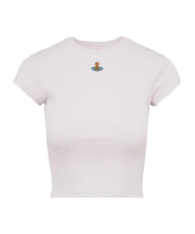 Vivienne Westwood Baby Peru T-shirt Rib Jersey Orchid S Women In White