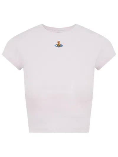 Vivienne Westwood Baby Peru T-shirt Rib Jersey Orchid S Women In White