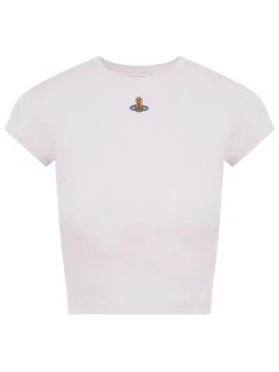 Vivienne Westwood Baby Peru T-shirt Rib Jersey Orchid S Women In White