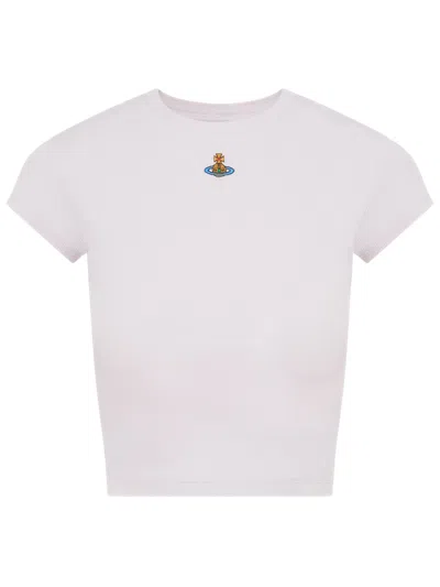 Vivienne Westwood Baby Peru T-shirt Rib Jersey Orchid S Women In White