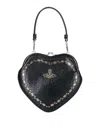 Vivienne Westwood Belle Heart Bag In Black
