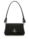 Vivienne Westwood Hazel Black Handbag With Front Orb Logo In Faux Leather Woman