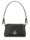 Vivienne Westwood Mens Black Hazel Medium Leather Top Handle Bag In Black