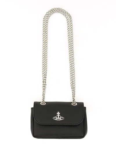 Vivienne Westwood Bag With Chain Small In Black