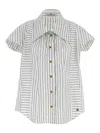 Vivienne Westwood Blackwhite Twisted Bagatelle Shirt In White
