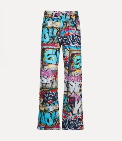 Vivienne Westwood Baggy Jeans In Graffiti