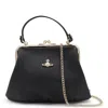 Vivienne Westwood Textured Synthetic Leather Crossbody Bag With Gold-tone Accents