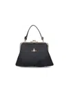 Vivienne Westwood Logo Plaque Chained Tote Bag In Black