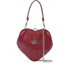 Vivienne Westwood Belle Heart Mini Bag In Burgundy