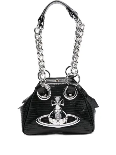 Vivienne Westwood Archive Chain Bag In Black