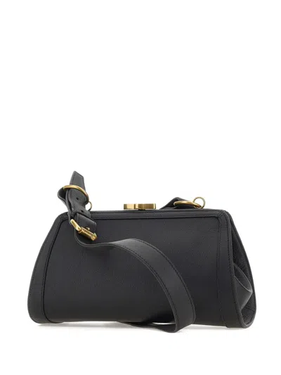 Vivienne Westwood Mini Leather Ascot Crossbody Handbag In Black