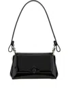 Vivienne Westwood Medium Hazel Handbag Leather Blackenamel-orb One Size Women In Black
