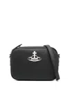 Vivienne Westwood Anna Crossbody Bag In Synthetic Leather In Black
