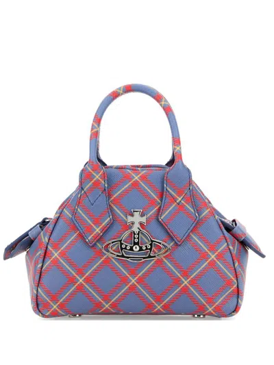 Vivienne Westwood Bags In Blue/orange Tartan