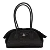 Vivienne Westwood Two-tone Leather And Suede Small Shirley Shoulder Bag
