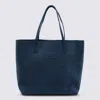 Vivienne Westwood Denim Blue Suede Studio Shopping Bag