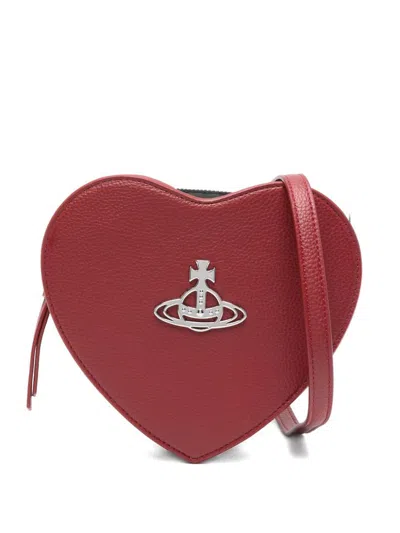 Vivienne Westwood Borsa A Tracolla Louise Heart In Red